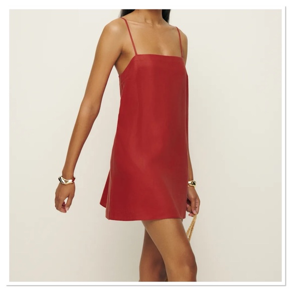 Reformation Dresses & Skirts - Reformation Aubree Linen Dress Sundried Tomato Size Extra Large